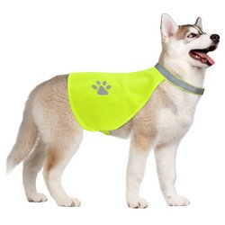 Large Hi-Vision Reflective Safety Vest For Dogs