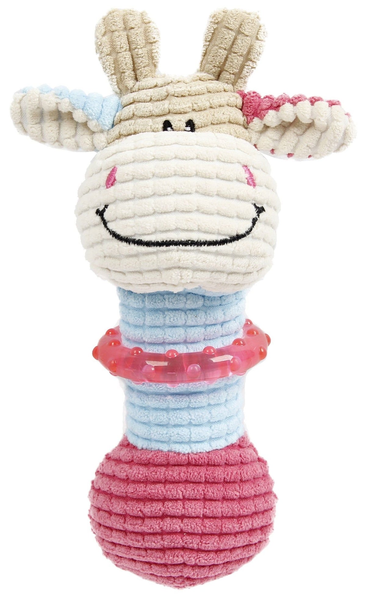 Squeaking and Rubber Teething Dog Plush Toys