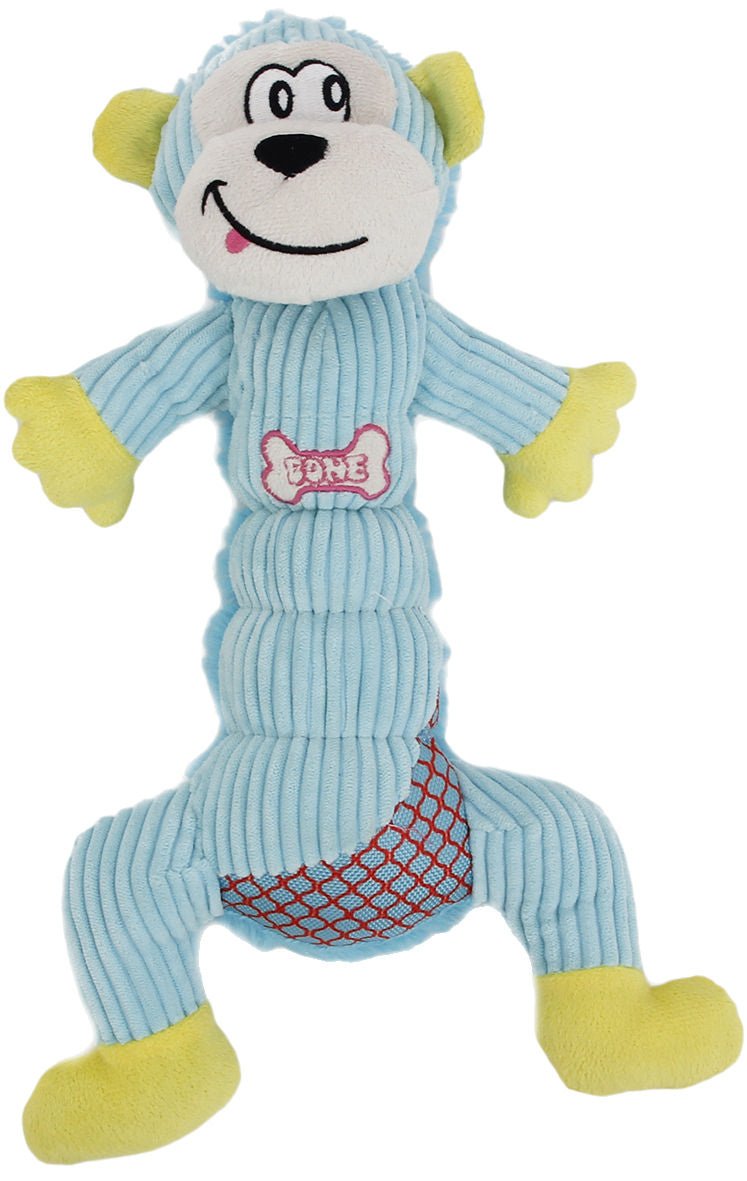 Mesh and Plush Squeaking Dog Chew Toy