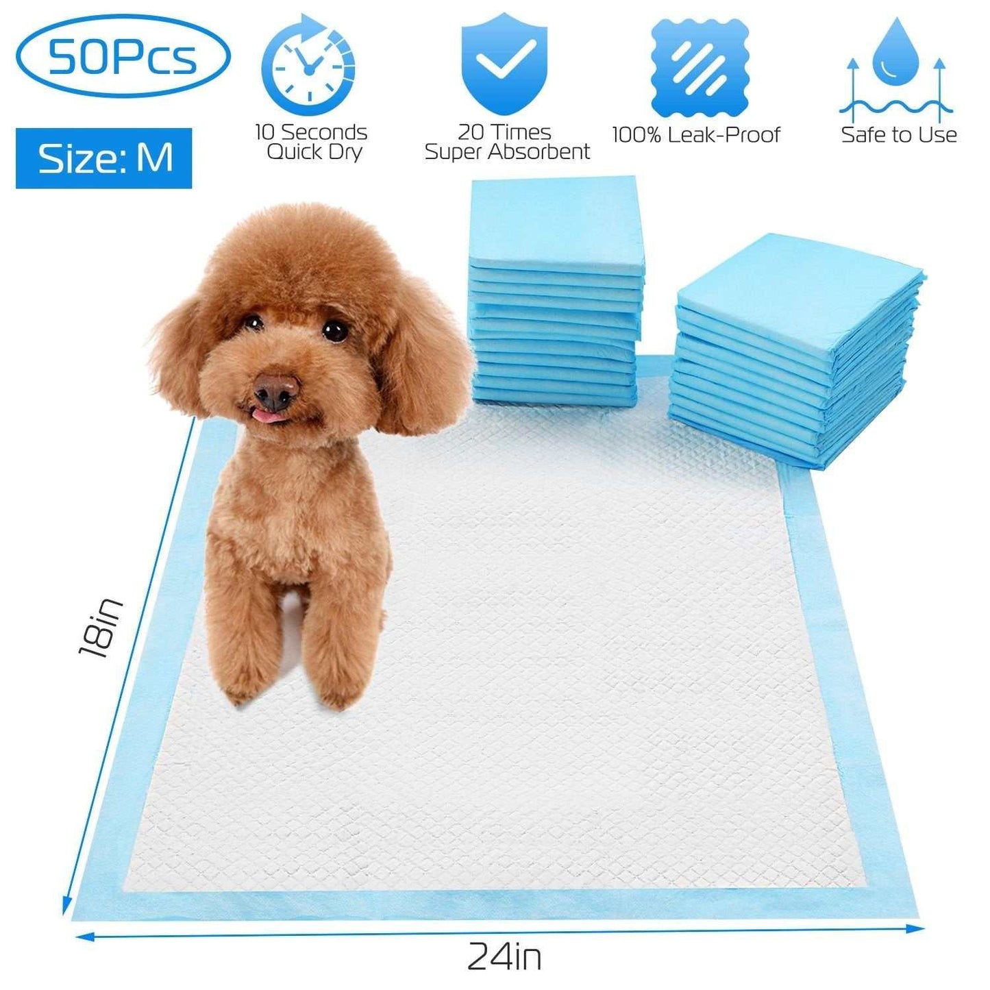 50x Training Dog Pee Pads
