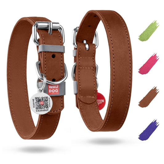 Leather Flat Dog Collar