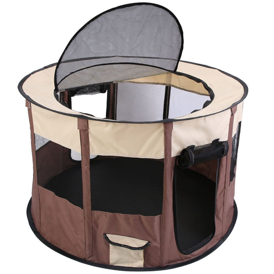 Portable Waterproof Foldable Indoor Dog Pens with Carry Bag