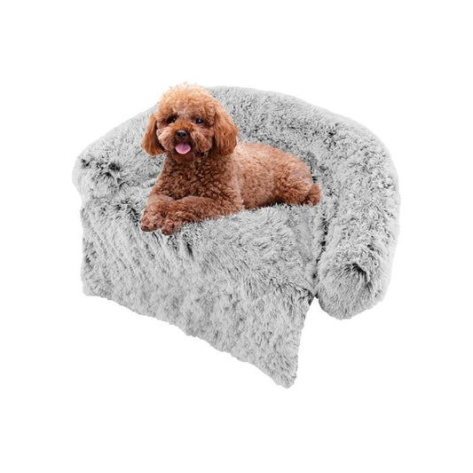 Plush Calming Bolstered Dog Bed
