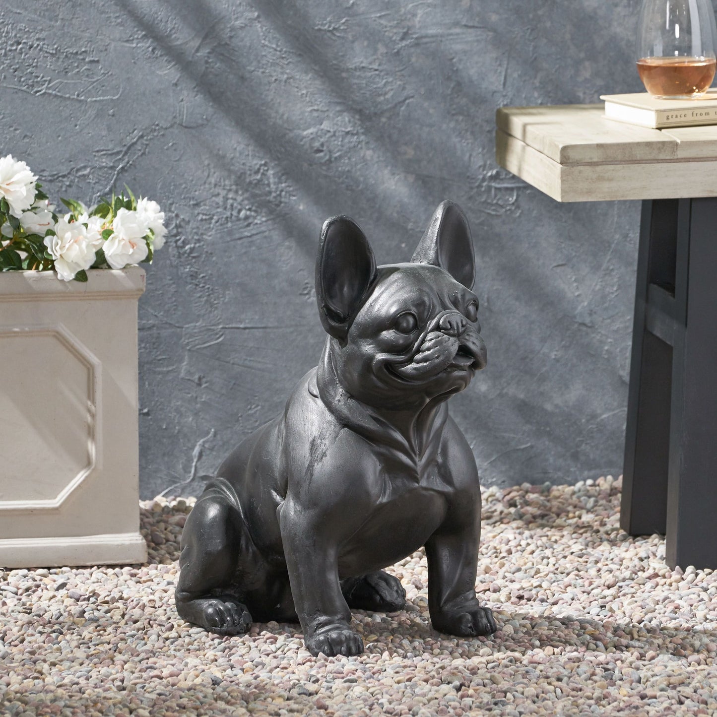 Garden Dog Sculpture