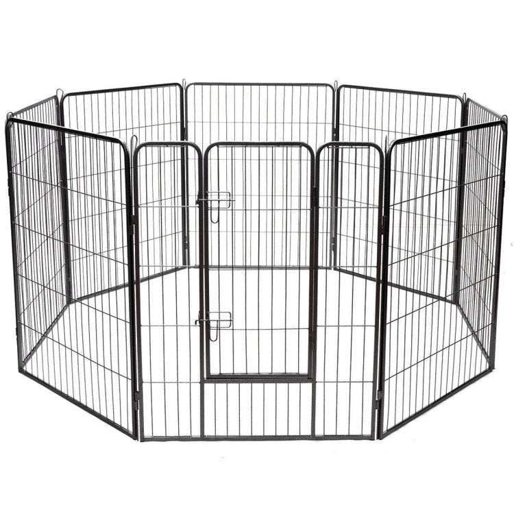 8x Panel 40-Inch Indoor Dog Pen