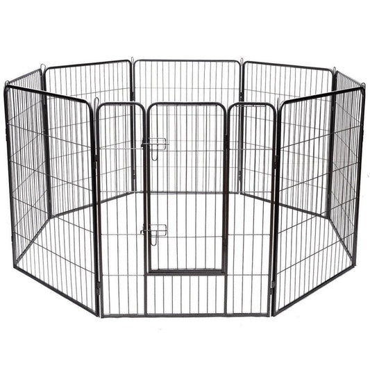 8x Panel 40-Inch Indoor Dog Pen