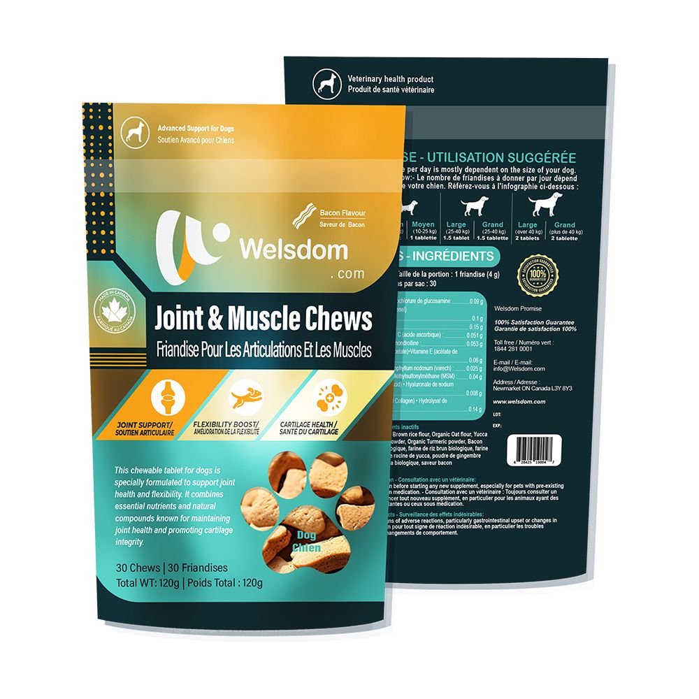 Joint and Muscle Chew Supplements for Dogs