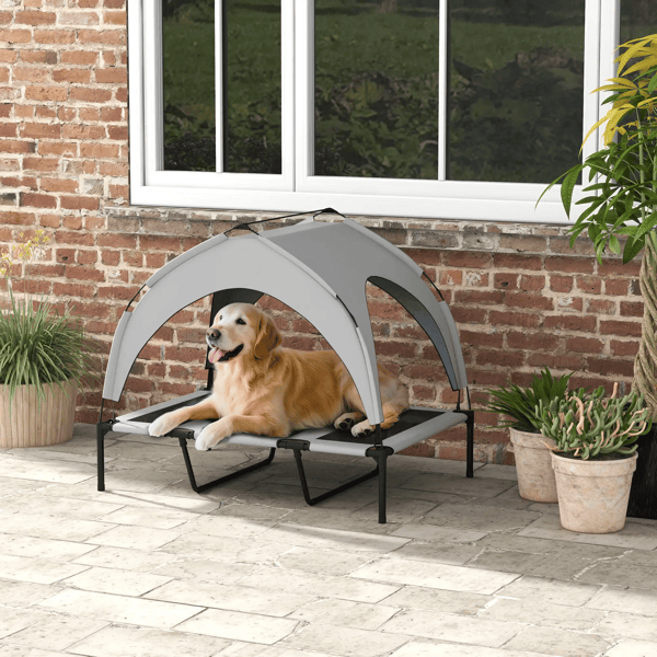 Cooling Covered Dog Bed