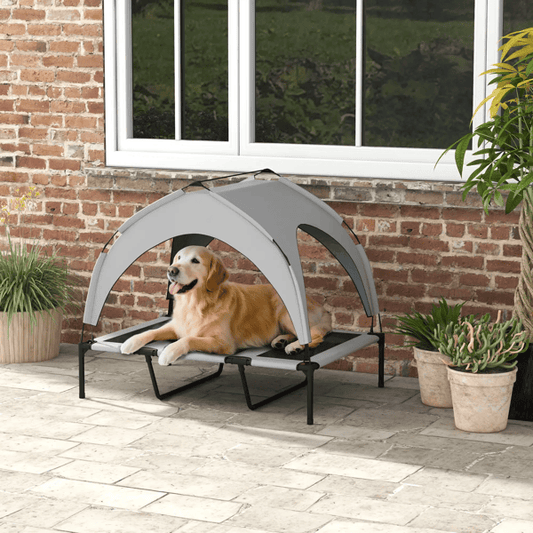 Cooling Covered Dog Bed