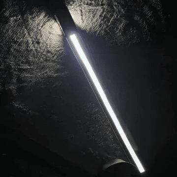 Dog Walking Safety Light up Leash glowing in the dark for nighttime dog walks