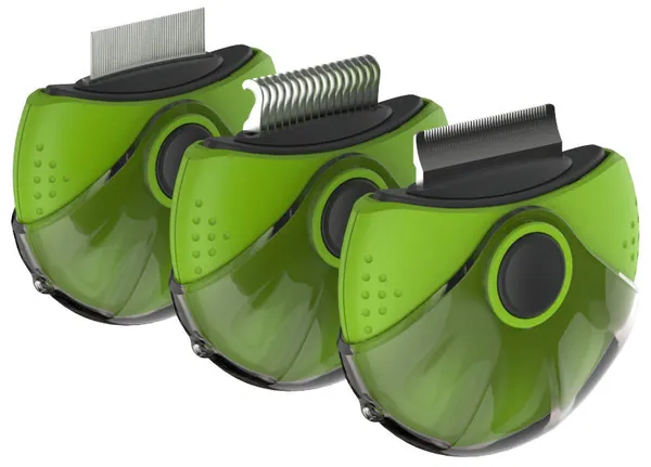 Triple Rotating Rake Grooming Dog Comb