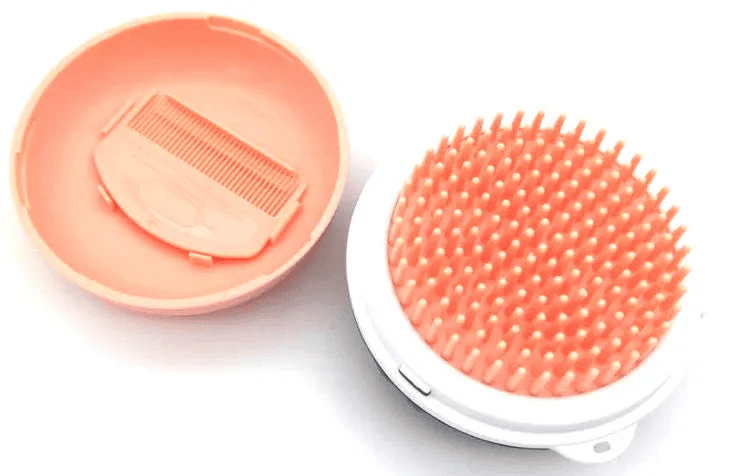 Travel Pocketed Dual Dog Brushes and Comb