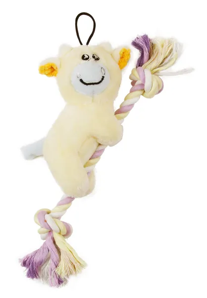 Plush and Jute Rope Dental Toy