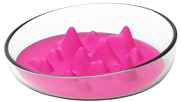 Modern Mountain Shaped Slow Feeder Dog Bowls