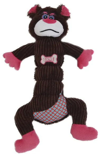 Mesh and Plush Squeaking Dog Chew Toy