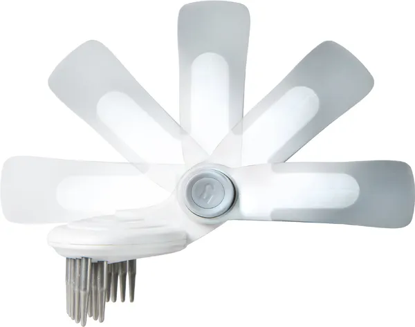 Travel Swivel Dual-Rowed Undercoat Rake for Dogs