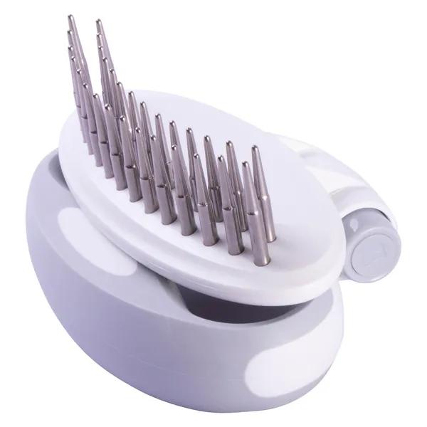 Travel Swivel Dual-Rowed Undercoat Rake for Dogs