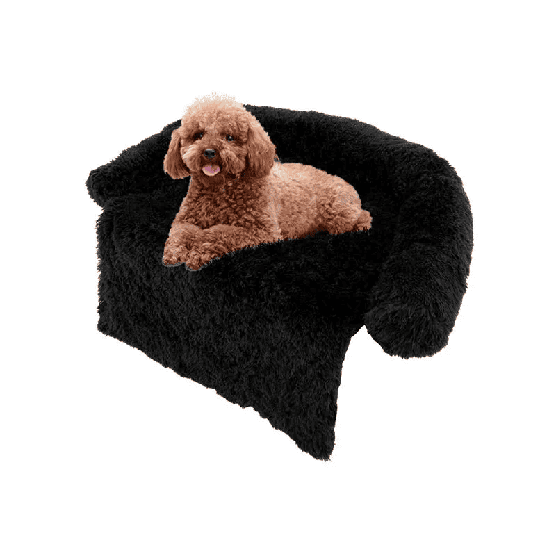 Plush Calming Bolstered Dog Bed