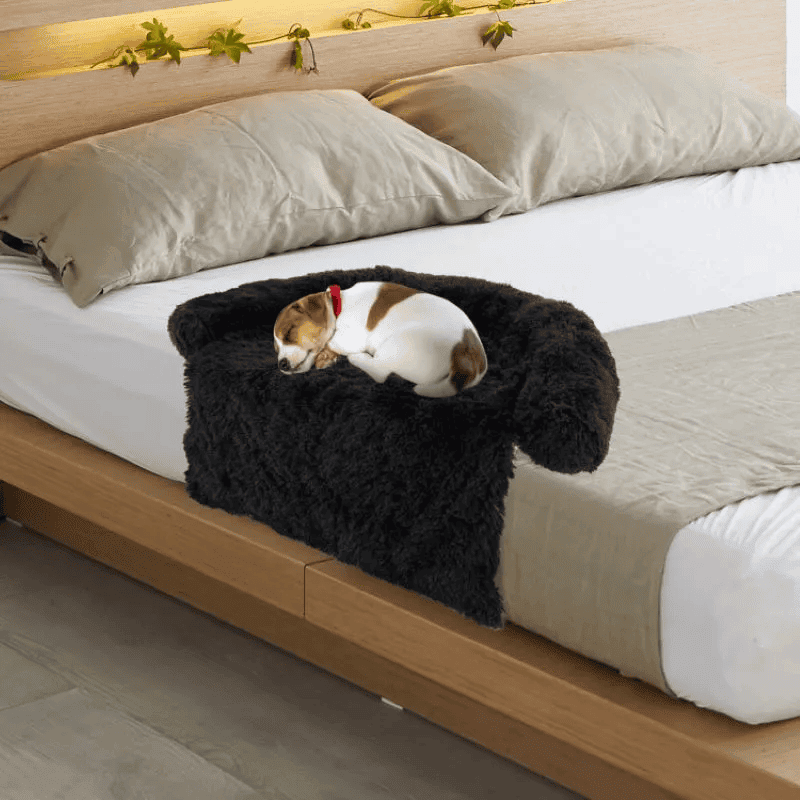 Plush Calming Bolstered Dog Bed