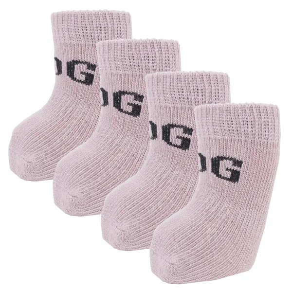 Set of 4 dog shoes with rubberized soles in multiple colors for small and large breeds