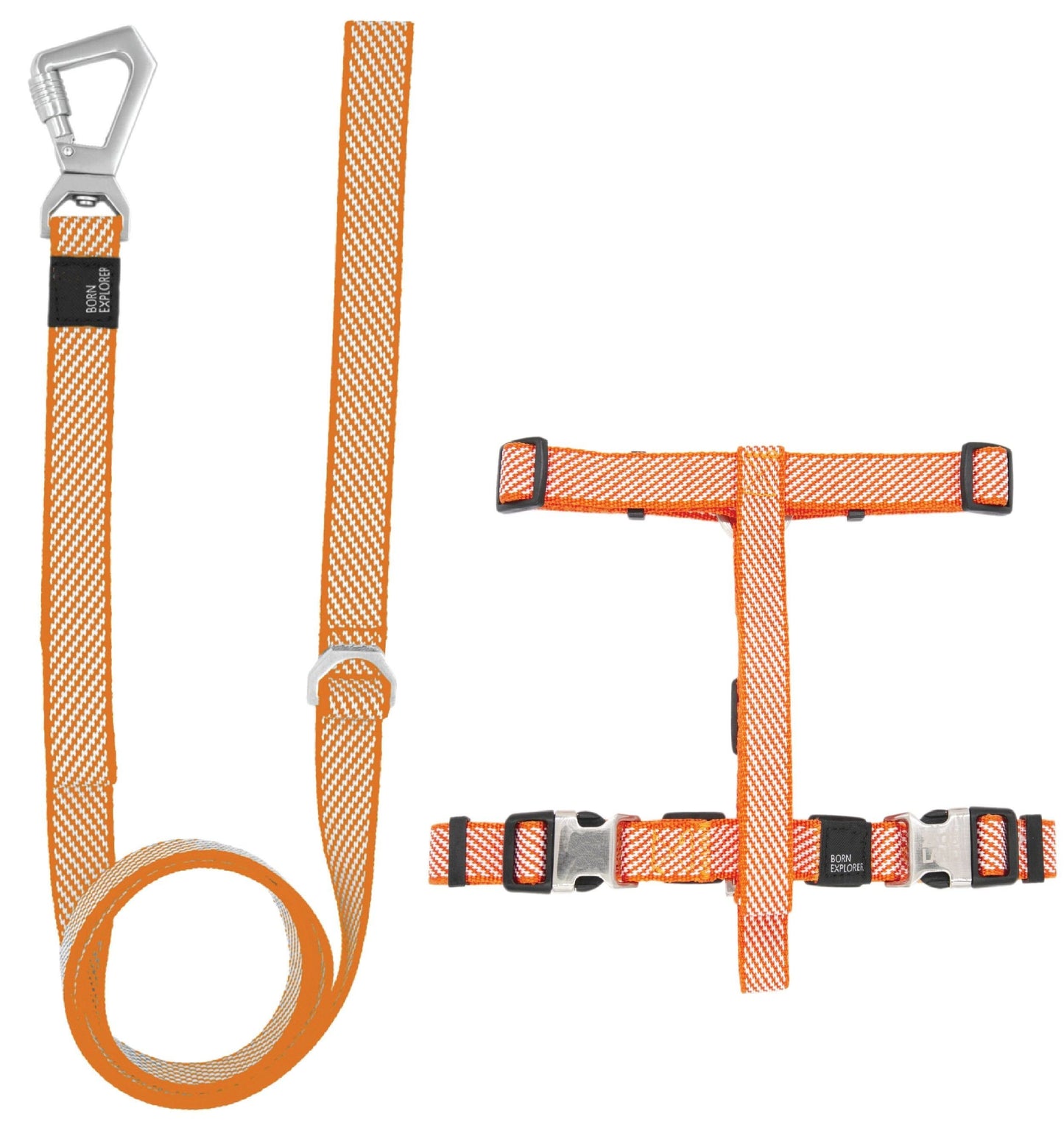 2-in-1 convertible dog walking set made of durable nylon and Tetoron with adjustable leash and metal alloy swivel lock
