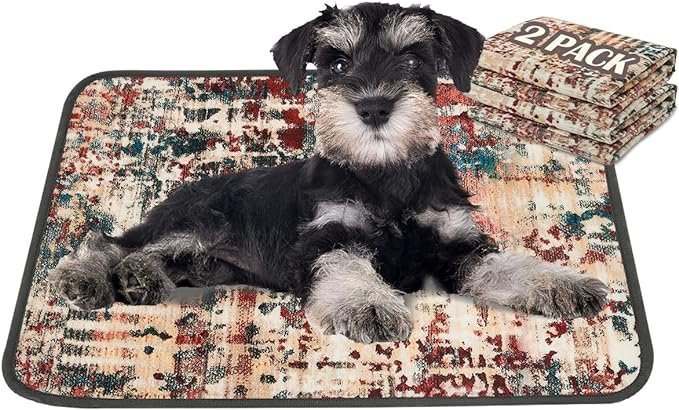 Washable and reusable dog pee pads with non-slip backing and fast absorption for pet training and home protection