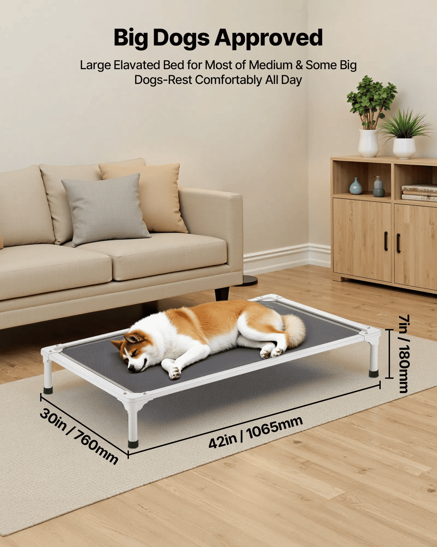 Reinforced Aluminum Elevated Dog Cot