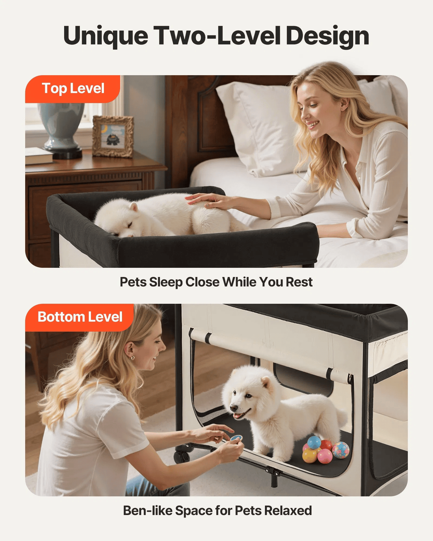 Raised Dog Cots with Wheels