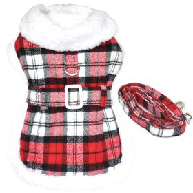 Sherpa-Lined Dog Coats (Color: Red & White Plaid, Size: Small) Sherpa-Lined Dog Coats (Color: Red & White Plaid, Size: Small)